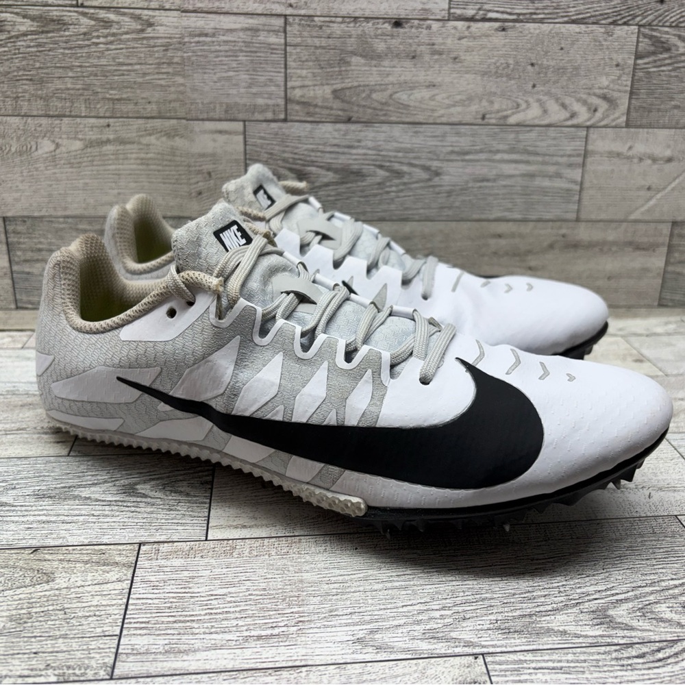 Nike Zoom Rival S9 Track Field Sprint Spikes Shoes 907564-100 Men's Size 8
